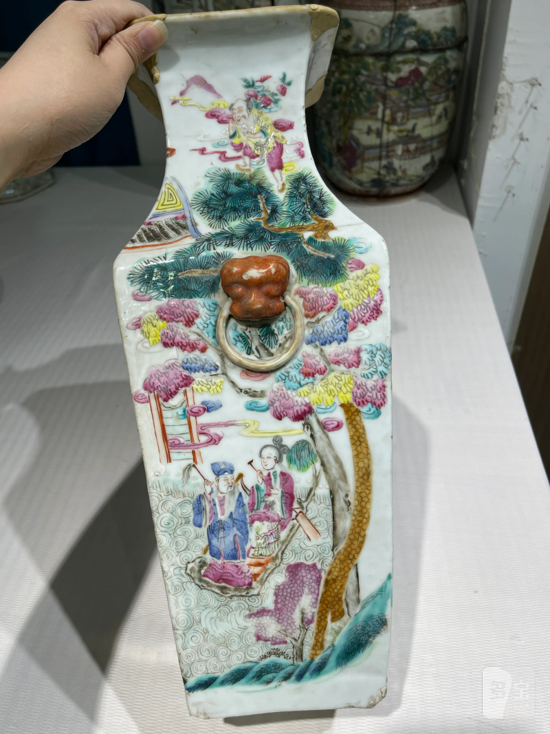 清代 粉彩人物纹瓷器一组十四件 - 图65